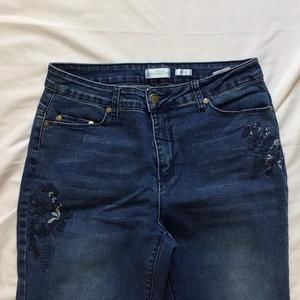 🔴𝗕𝗢𝗚𝗢🔴northern reflections ankle embroidered womens jeans